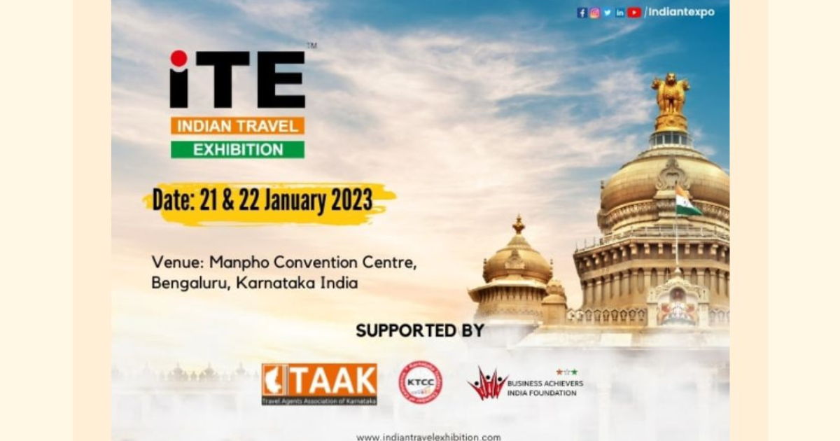 Indian Travel Exhibition To Be Held In Bengaluru On January 2023